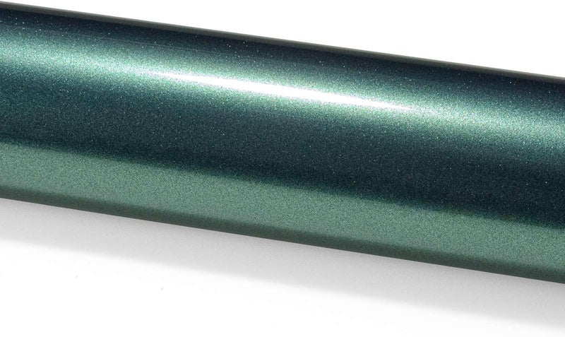 EZAUTO WRAP EZAUTOWRAP 12"x60" (قدم واحد × 5 أقدام) فيلم تغليف سيارات ذاتي اللصق من الفينيل فائق اللمعان المعدني باللون الأخضر التنوبي PET، تقنية إزالة الهواء الخالية من الفقاعات مع مجموعة الأدوات - Image 3