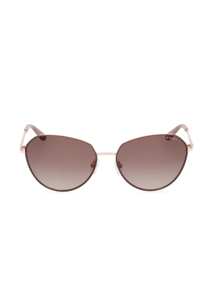 جس Metal Shaped Sunglasses