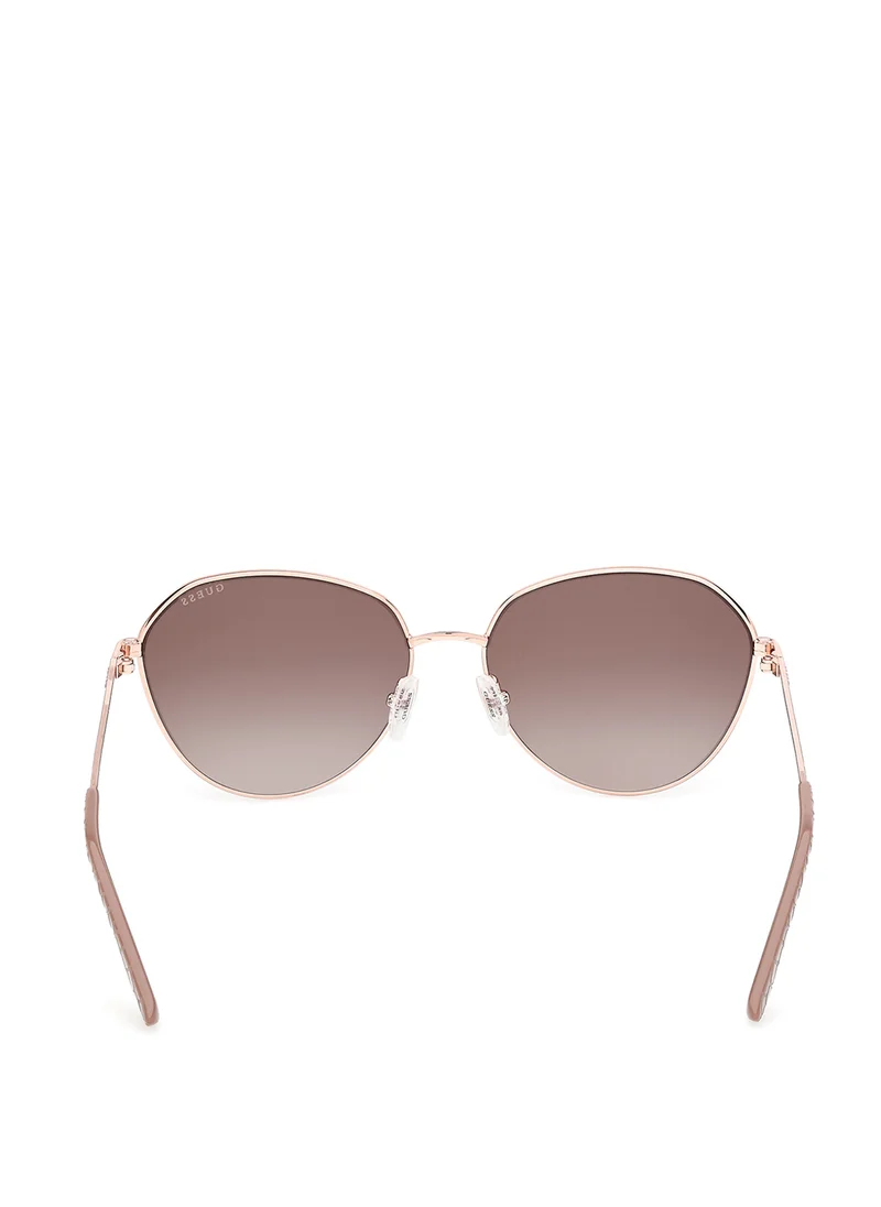 جس Metal Shaped Sunglasses