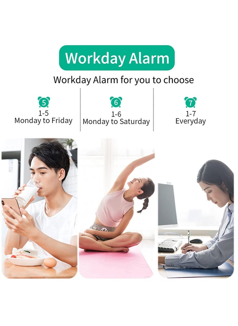 Furtey - Digital Alarm Clock Projection Alarm Clock with Time Projection Alarm Clock with 180° Projection, 12/24 Hours LED Mirror Alarm Clock Temperature Display Snooze Function Date Adjustable Brightness - Image 1
