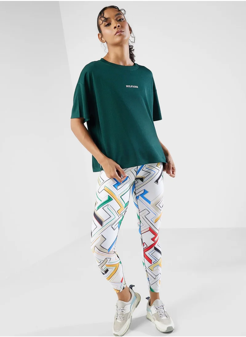 Tommy Hilfiger Sport Monotype Relaxed Mesh T-Shirt