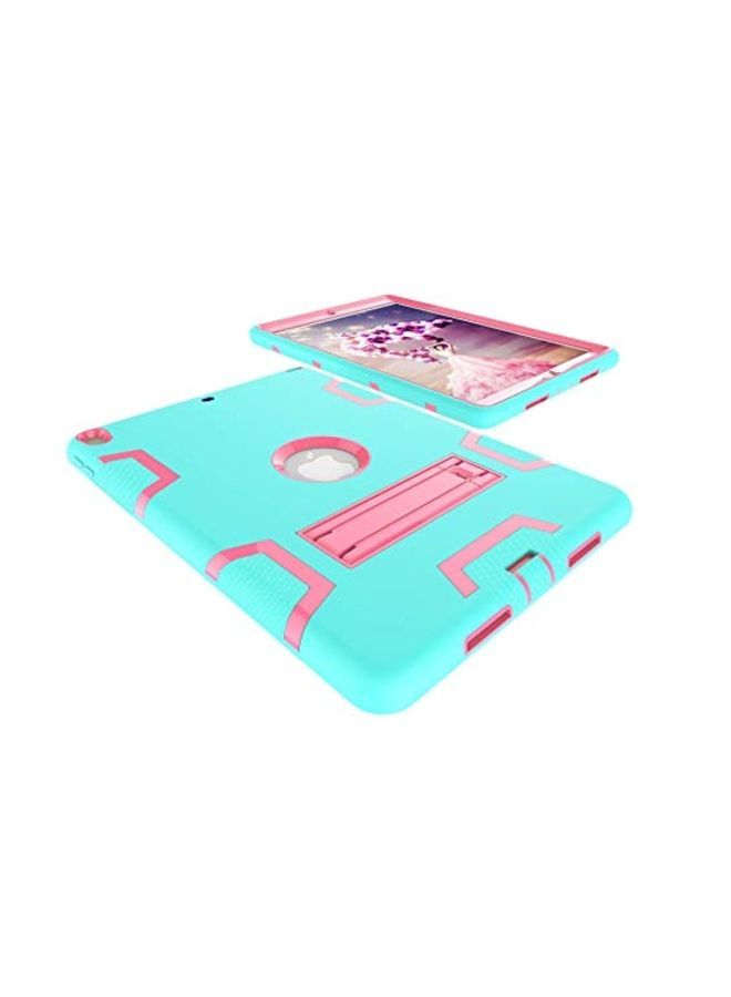 NIBEMINENT Heavy Duty Hard Case Cover For Apple iPad Mini 4 7.9 Inch 2015 Blue/Pink - Image 2