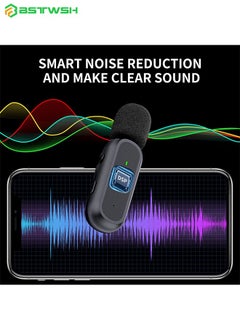 BSTWSH 2 Pack Professional Wireless Lavalier Microphone for Android, iPhone iPad with Adapter Included Noise Reduction Plug-Play Clip on Lapel Mic for Youtube, Recording, Vlog, Facebook Live Streaming  - Image 5