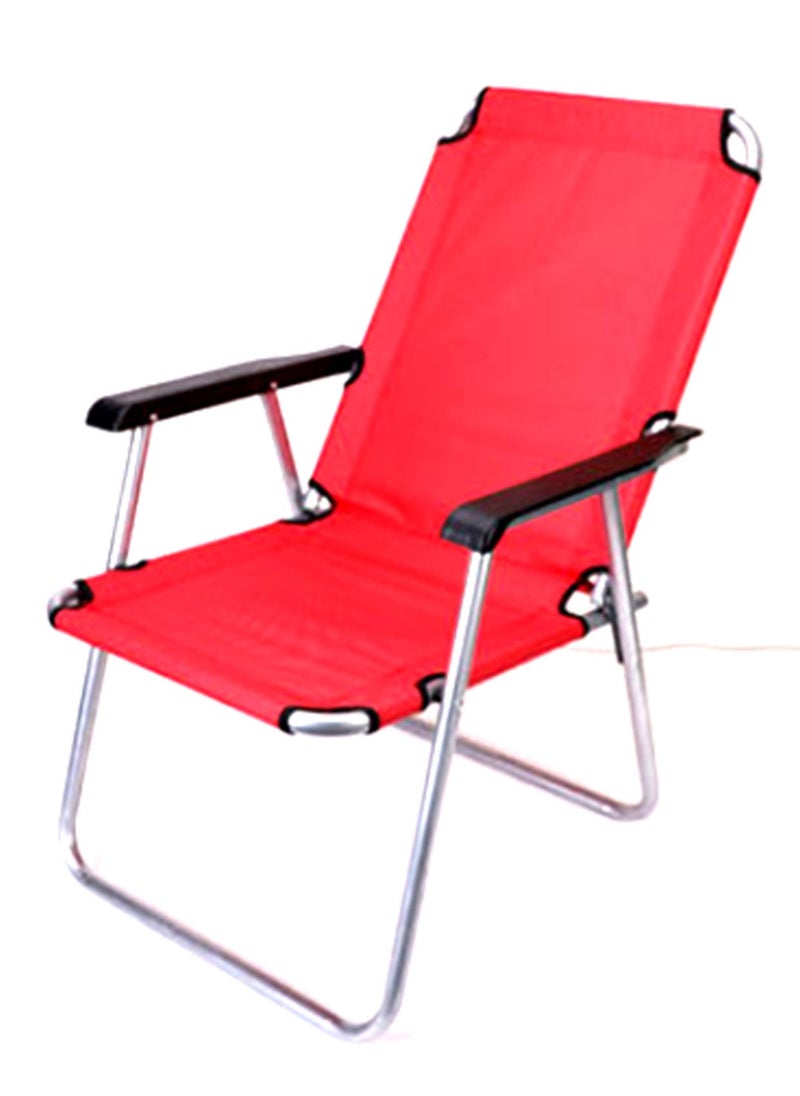 GO2CAMPS Foldable Camping Chair-Beach Chair for Garden Balcony or Festivals Outdoor Collapsable Chair as Fishing Chair or Festival Picnic Chair(Red)  - Image 1
