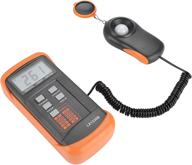 Masyrt Pocket Light Meter Spectrometer Light LX1330B Digital Lux Meter LCD Display Light Meter 0-200,000 Lux Test Light Meter - Image 4