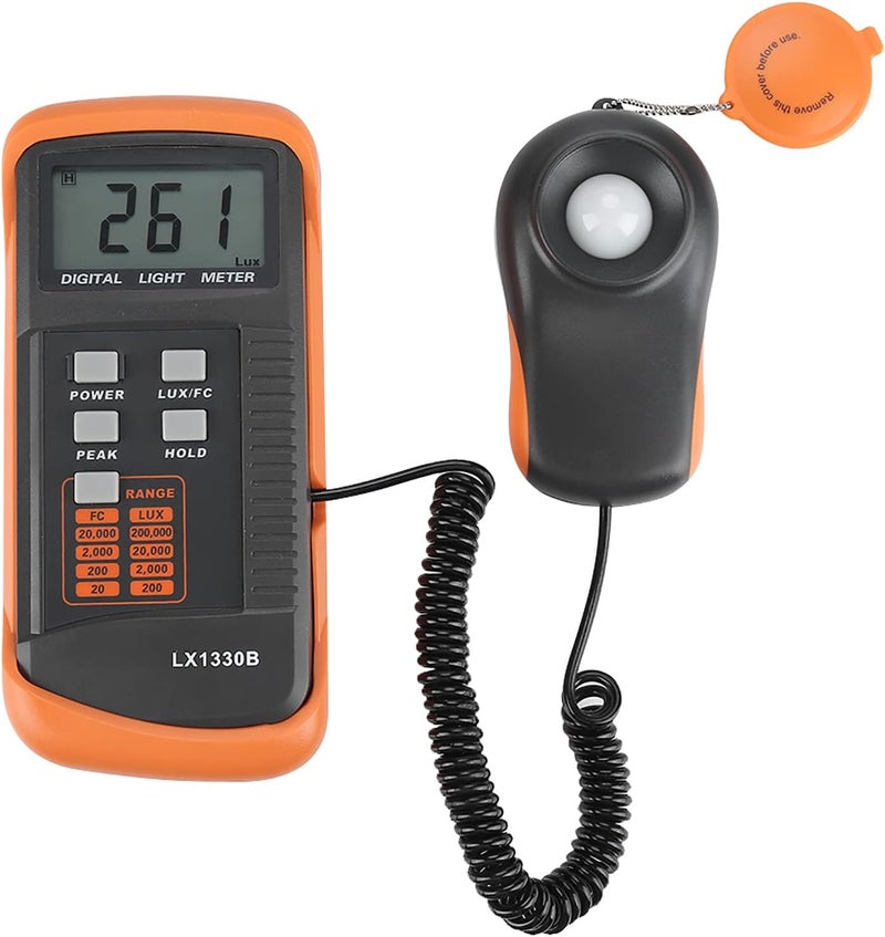 Masyrt Pocket Light Meter Spectrometer Light LX1330B Digital Lux Meter LCD Display Light Meter 0-200,000 Lux Test Light Meter - Image 3