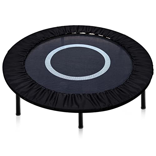 Tatuo Trampoline Spring Cover Round Small Trampoline Replacement Safety Cover 600D Oxford Cloth Optional for Serviceable Waterproof Frame for Home36 Inch6 HoleBlack - Image 1