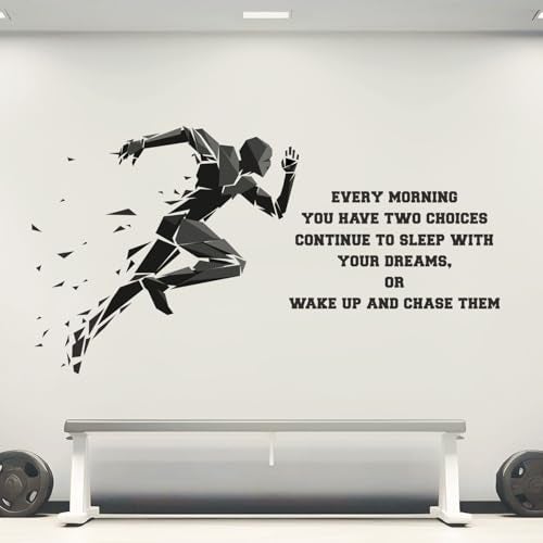 StickMe 'Gym - Fitness - Bodybuilding - Office - Sports - Workout - Boxing - Inspirational - Motivational - Quotes - Wall Sticker' -SM788 (Multi Colour, Vinyl - 180cm X 80 cm)-Self-Adhesive - Image 2