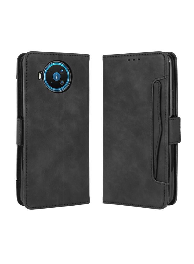 إيروريكس جراب لهاتف Nokia 8.3 5G بتصميم محفظة من الجلد بنمط جلد العجل، مع فتحة بطاقة منفصلة - Image 1