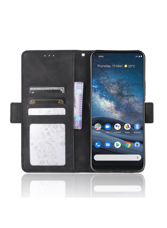 إيروريكس جراب لهاتف Nokia 8.3 5G بتصميم محفظة من الجلد بنمط جلد العجل، مع فتحة بطاقة منفصلة - Image 5