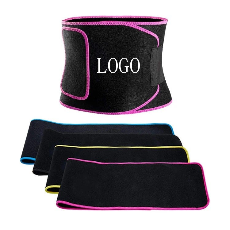 Bluejw Waist Trimmer Belt for Women Men - Waist Trainer Posture Corrector Sweat Band - Fitness Exercise Workout Support - Image 1