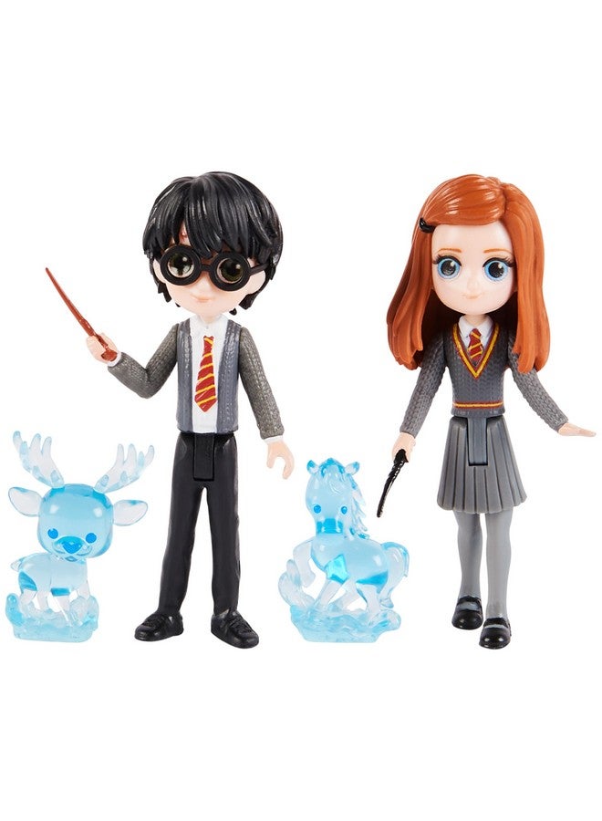Wizarding World, Magical Minis Harry Potter and Ginny Weasley Patronus Friendship Set with 2 Toy Figures and 2 Creatures, Kids Toys for Ages 5 and up - Image 1
