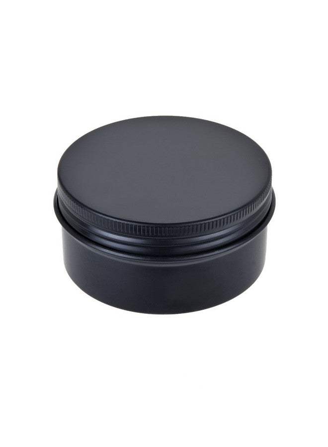 LIYAR TMO 3oz 90g Aluminum Tins Round Metal Tin Container Screw Top Steel Tin Cans Cosmetic Sample Containers Tea Cans Bulk Food Storage Metal Steel Tin Jars Candle Travel Tins(Black,10 Pack) - Image 4
