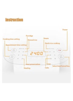 MIJIA C1 3L 650W MDFBZ02ACM Multifunctional Electric Rice Cooker PAA1888-3L_P White  - Image 2