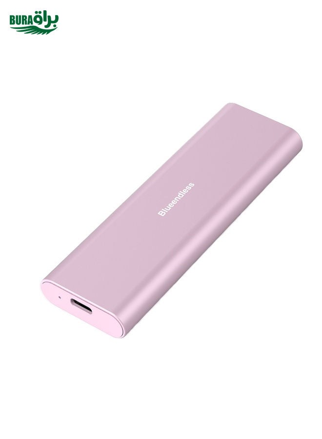 BURAQ Blueendless M2815SN M.2 Dual Protocol Type-C 3.1 Mobile Hard Disk Box Laptop External SSD(Pink)  - Image 1