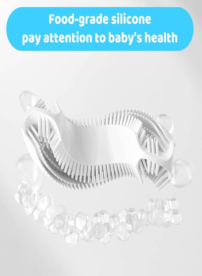 Frerdui 4-in-1 U-Shaped Toothbrush Set - Infant to Toddler Oral Care - Food Grade Silicone - Perfect for Age 1-6 (4-Pack) Baby Essentials Gift - Image 3