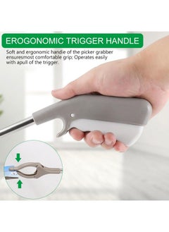 HASTHIP HASTHIP® 33'' Waste Grabber Reacher Tool With Easy to Squeeze and Grip Handle for Litter Pick Trash Pick Up, Grabber Claw Pick Up Reacher Tool Assistaive Device for Elderly  - Image 3