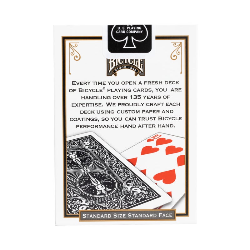 Bicycle Black Playing Cards, Standard Index Poker Size, Classic Deck of Cards for Poker, Blackjack, Family Game Night & Card Games, Fun for All Ages - Image 3
