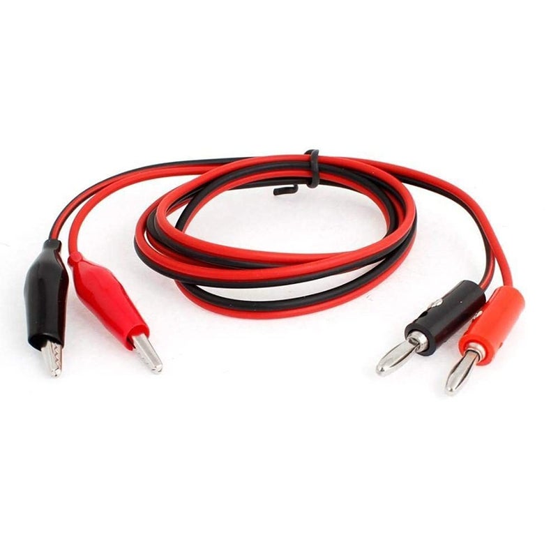 Digital Multimeter Alligator Clips to Banana Plug Test Lead Probe Cable Cord