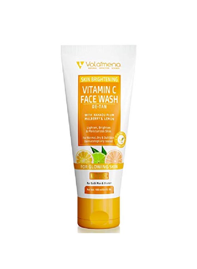 VOLAMENA WITH DEVICE Volamena Vitamin C Face Wash| With Orange & Vitamin C | For glowing Skin | Face Wash For women & Men100 ml - Image 1