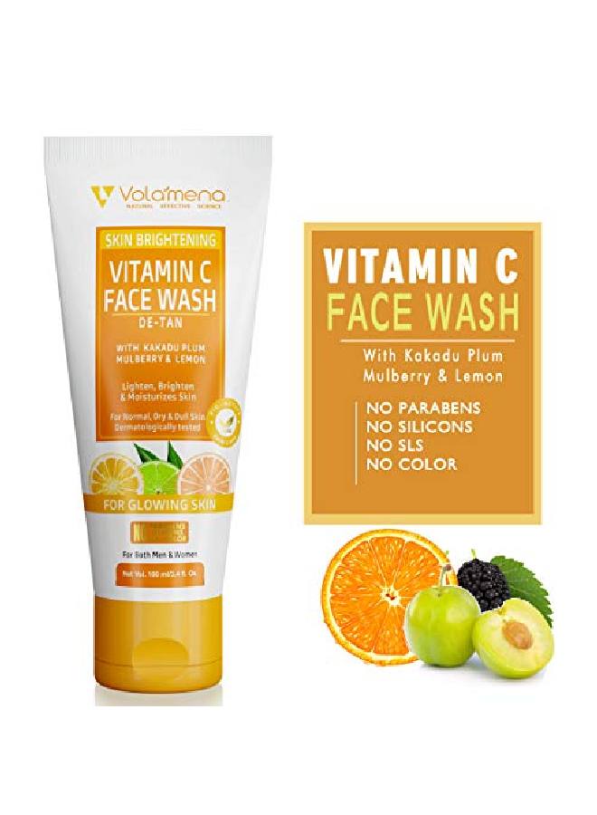 VOLAMENA WITH DEVICE Volamena Vitamin C Face Wash| With Orange & Vitamin C | For glowing Skin | Face Wash For women & Men100 ml - Image 4