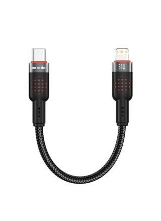 Type-C to Lightning 25cm - Black