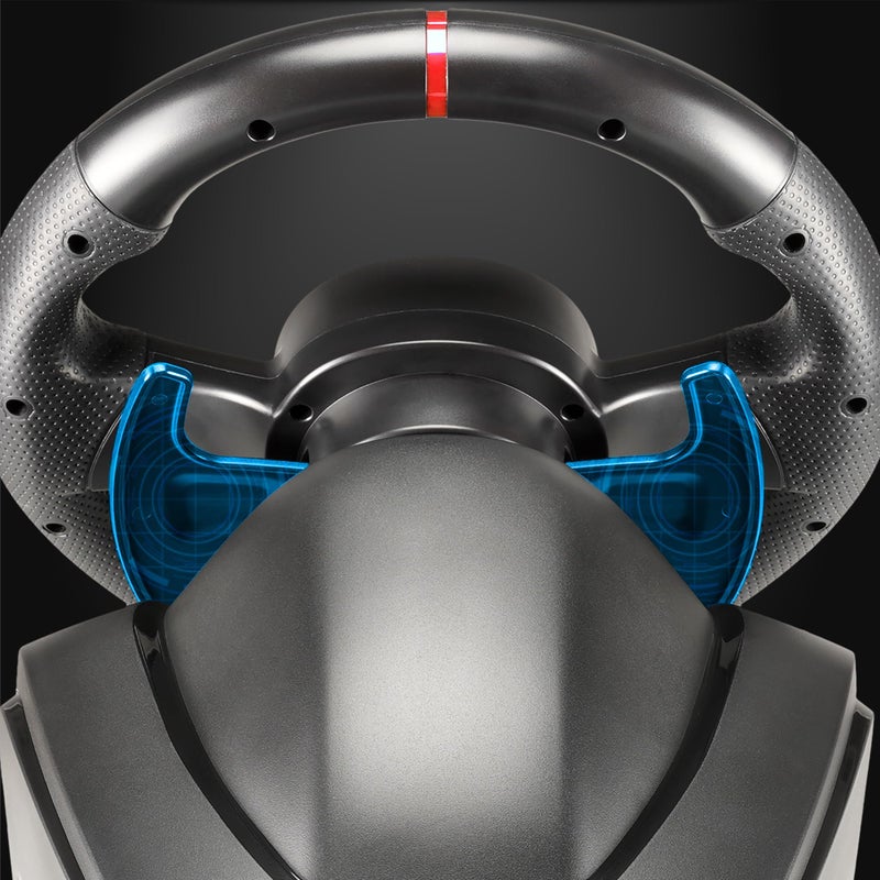 SUBSONIC - Superdrive GS650-X Steering Wheel with Manual Shifter, 3 Pedals, and Paddle Shifters - Racing Wheel for Xbox Series X/S, PS4, Xbox One - Black - Image 4