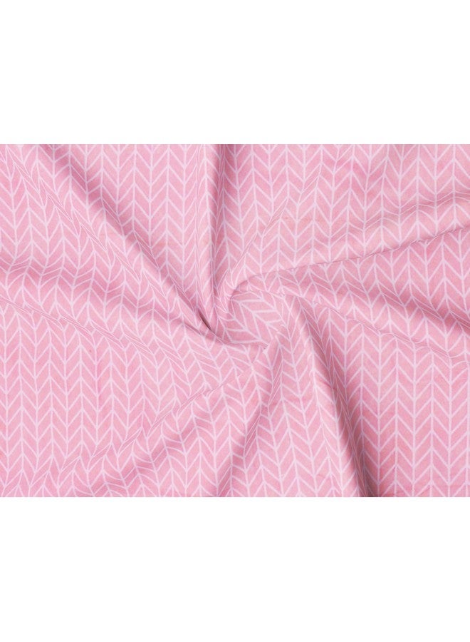 RD TREND® Presents Bedsheet for Single Bed Polycotton 210 TC, Size-60X90 Inches(152X228 CM), Single Bedsheet with Pillow Cover (18X28 Inches) Pink - Image 2
