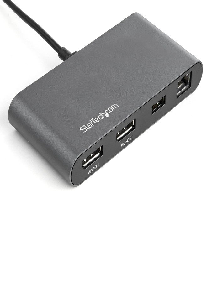 ستار تك محطة إرساء صغيرة محمولة من StarTech.com Thunderbolt 3 - محطة إرساء لشاشتين مع منفذ DP بدقة 4K 60Hz، وموزع USB-A واحد (USB 3.0/5 جيجابت في الثانية)، ومنفذ GbE - كابل بطول 28 سم - محول TB3 متعدد المنافذ - متوافق مع Mac/Windows (TB3DKM2DPL) - Image 4