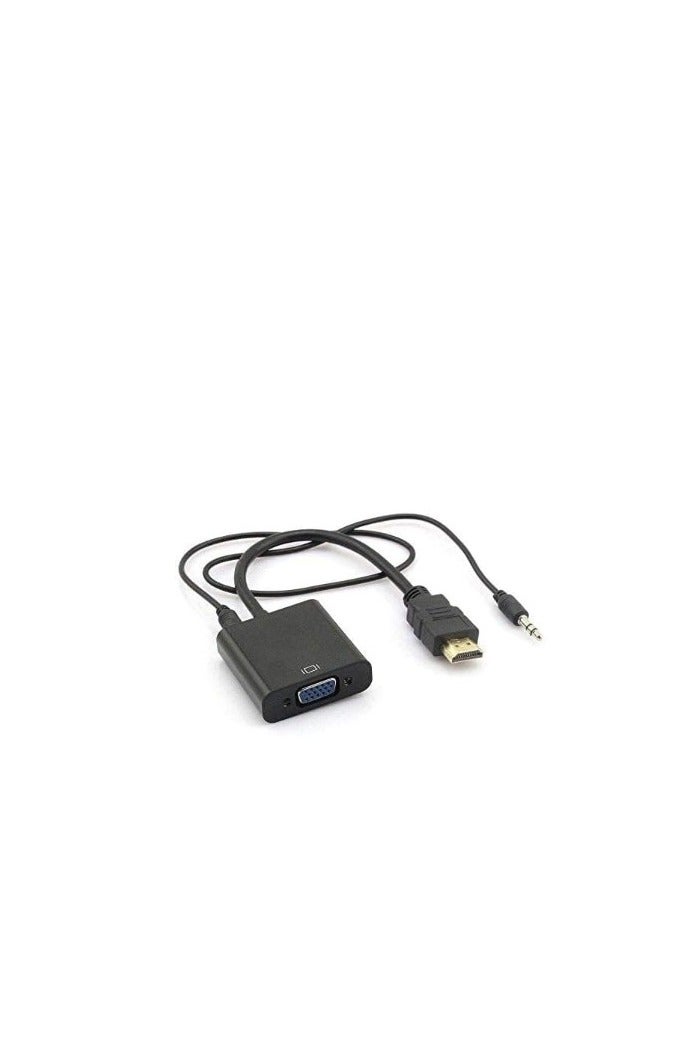 محول فيديو من Mini HDMI ذكر إلى VGA أنثى – كابل صغير لتوصيل أجهزة اللابتوب أو التابلت بشاشات أو بروجكتر بمنفذ VGA – يعمل مباشرة دون طاقة خارجية - Image 2
