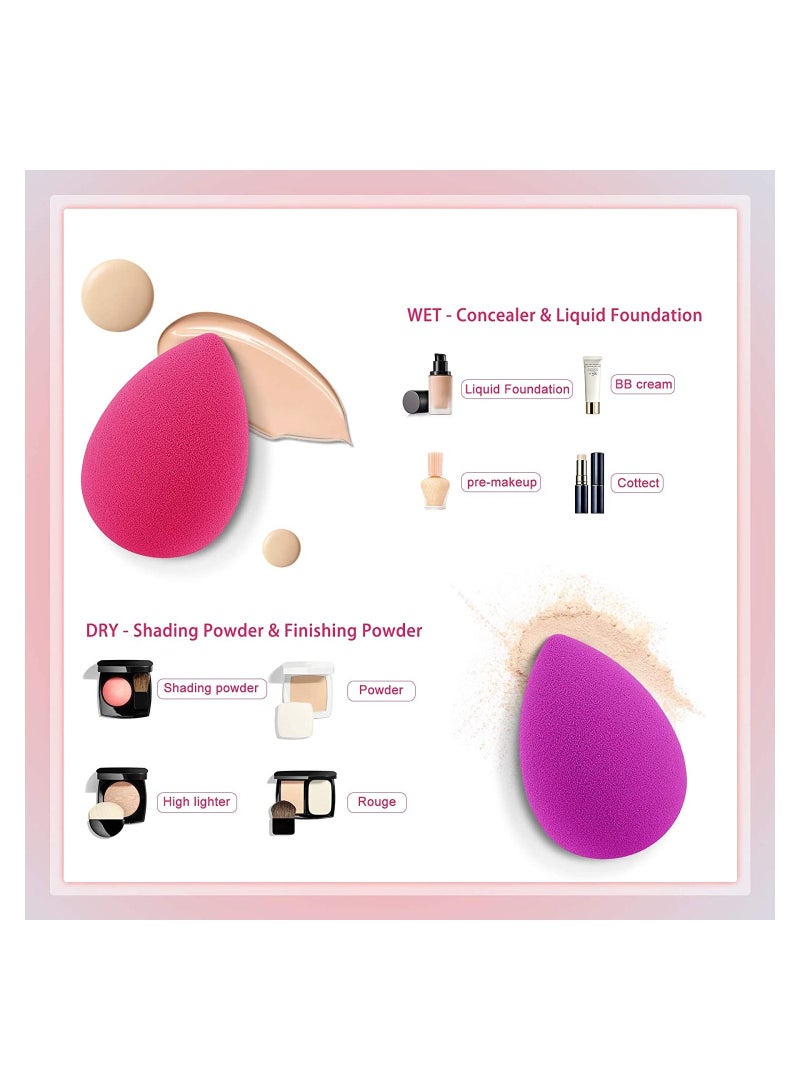 أوريتي إسفنجة مزج كريم الأساس من 6 قطع لمزج المكياج الخالي من العيوب - Image 5