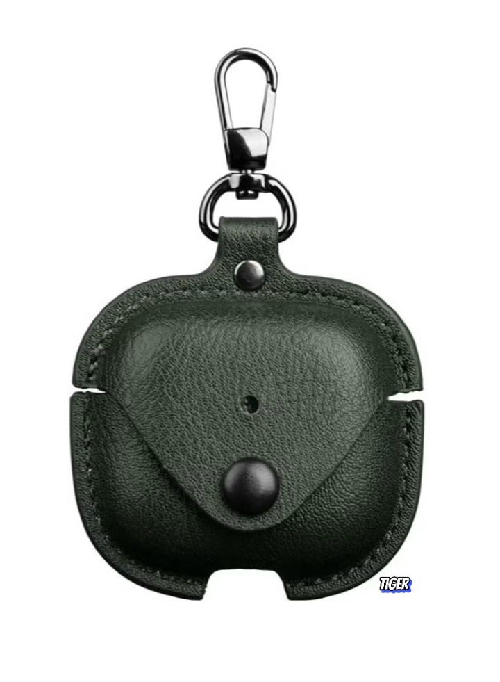 TIGER PU Leather Case Compatible with AirPods 4 2024 – Anti-Scratch Protective Cover with Keyring for AirPods 4, Premium Leather Case for AirPods 4 2024  - Image 1