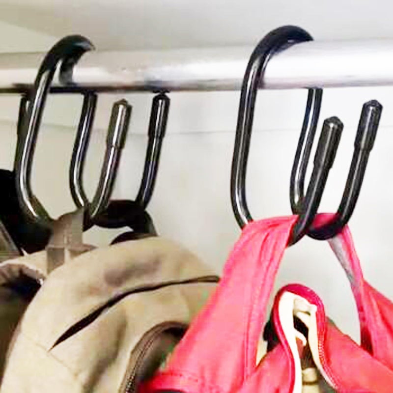 AUXPhome 2 Pack Backpack Hanger for Closet, Strong Bag Hanger Purse Organizer Hooks, Large Closet Hooks for Hanging Handbags,Belts,Hat,Laptop Backpack,Jeans,Travel Bag - Hold Up 20 Lbs - Image 1