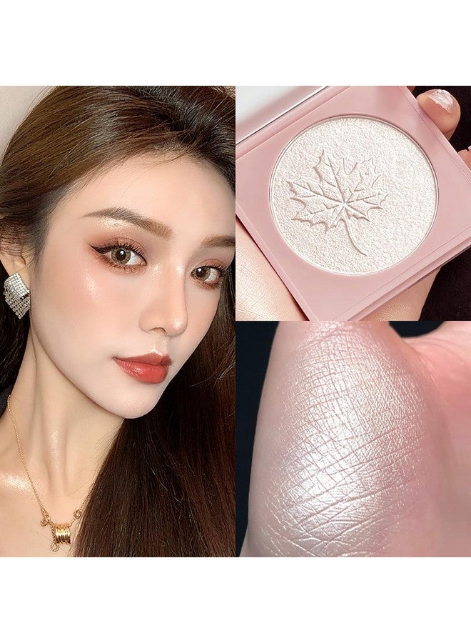 Serseul Highlighter Makeup Palette Highlighter Powder Glossy Glitter Highlight Makeup Palette Come With Mirrorwhtie Champagne - Image 4