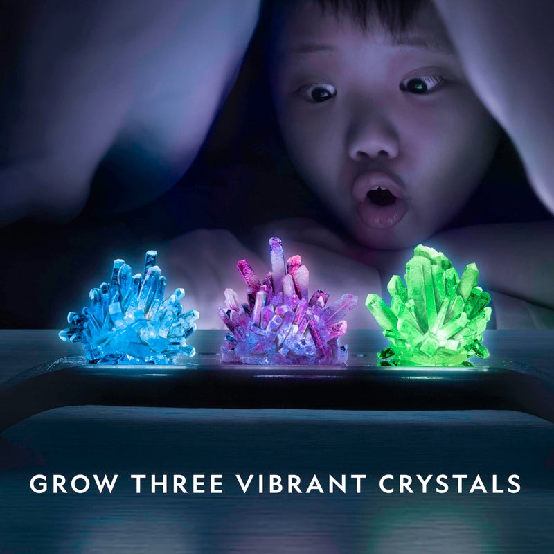 Blue Marble National Geographic Crystal Growing Kit - 3 Vibrant Colored Crystals to Grow with Light-Up Display Stand, Science Toy for Girls and Boys Ages 8-12, Includes 3 Gems, Cool STEM Gift (Amazon Exclusive) - Image 2
