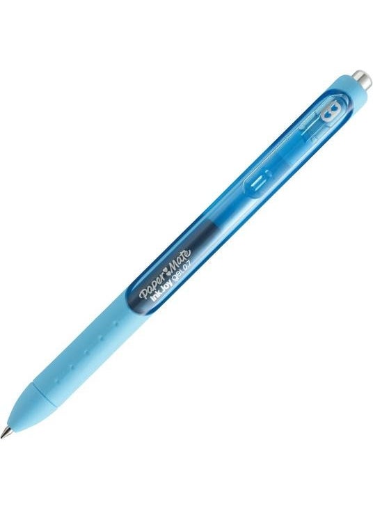 Paper Mate Inkjoy Gel Top Press Gel Pen Light Blue 12 Pack /  - Image 2
