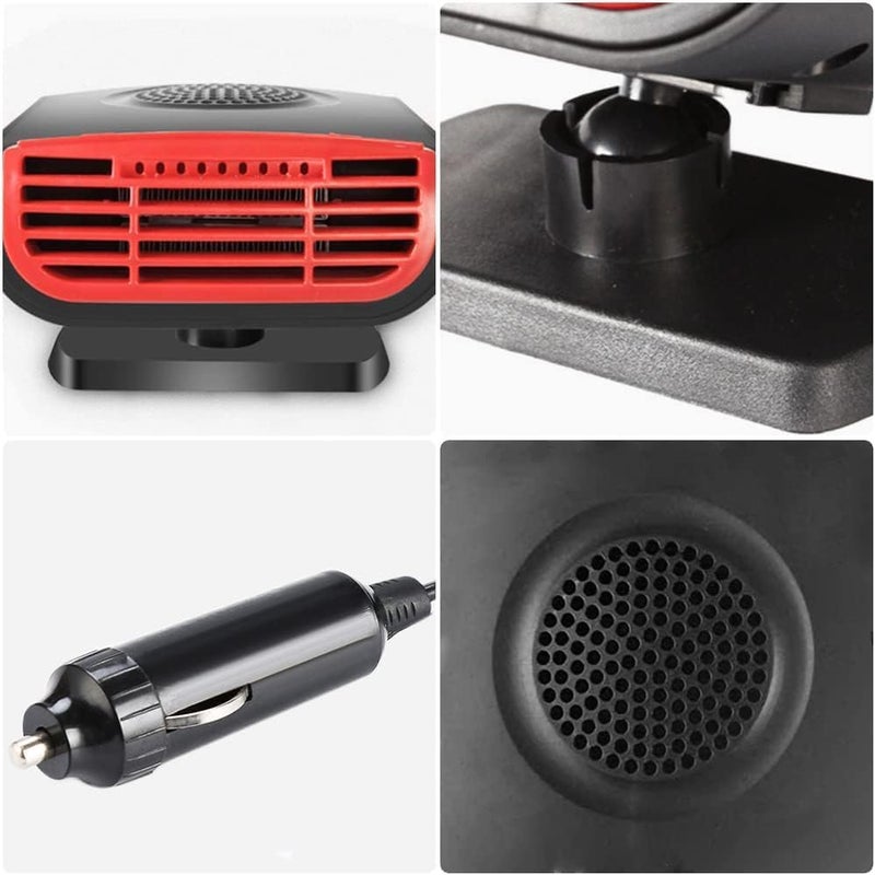 Showvigor QuickHeat 30s Car Heater Fan, 12V 150W Portable with 360Â° Base, Instant Defrost & Demist, Dual Heat/Cool Modes, One-Touch Control for Car, Truck, SUV Climate Control - Image 3
