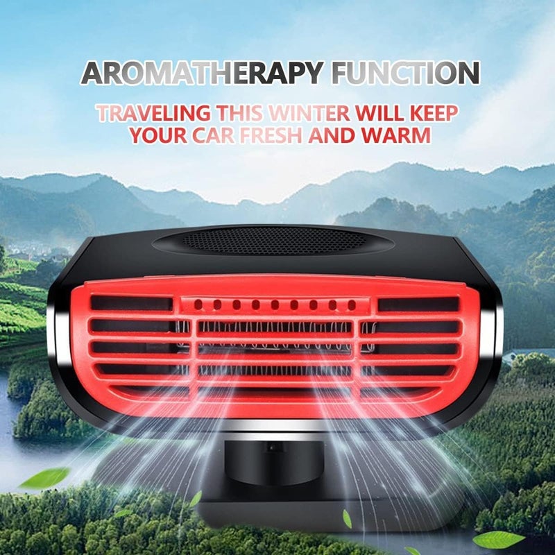 Showvigor QuickHeat 30s Car Heater Fan, 12V 150W Portable with 360Â° Base, Instant Defrost & Demist, Dual Heat/Cool Modes, One-Touch Control for Car, Truck, SUV Climate Control - Image 5