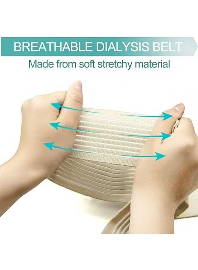SUFADA Elastic Abdominal Belt, Soft Breathable Therapy Assist Belt, Adjustable Abdominal Catheter Holder Accessory, Safety Transfer Device Tip Feeding Tube Supplies (beige size M) - Image 5