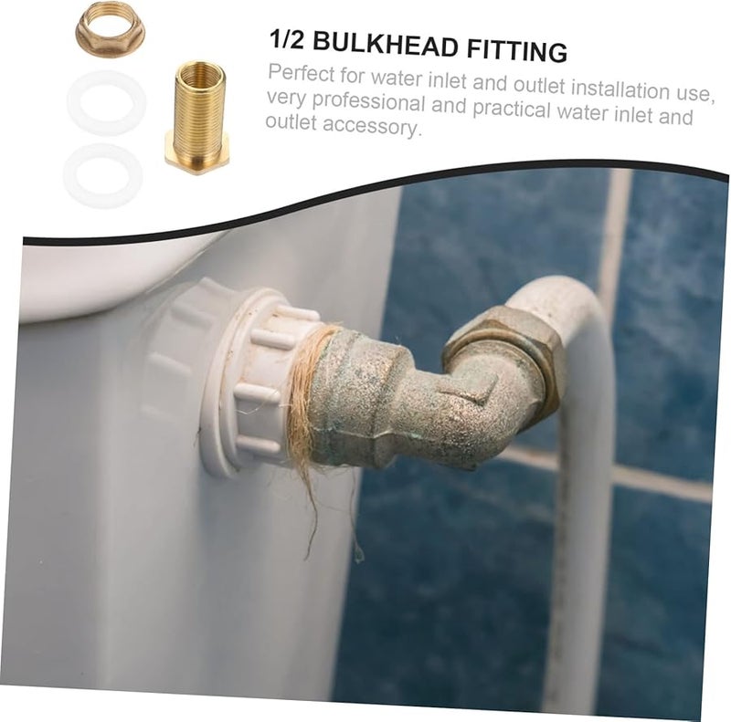 Brass Hose Adapters 2 Pack Female To Male Threaded Fittings For Water Tank Connector - Image 5