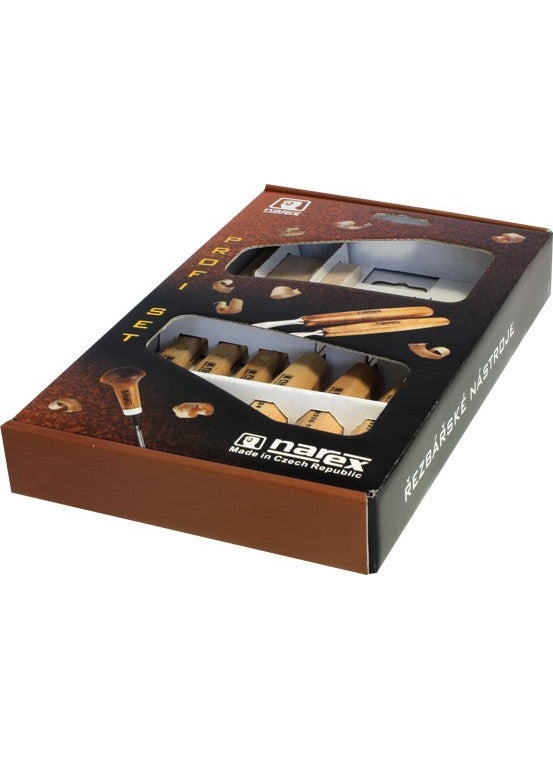 NAREX 894610 Wood Line Standard Wood Carving Set 7 Pieces  - Image 1