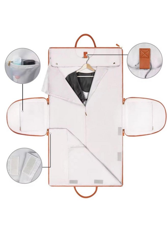 AUGEN PU Leather Travel Bags for Luggage Women's Duffle Bags for Travel for Men & Women Luggage Bags for Travelling- 25.4 Cm (White) - Image 3