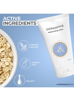 Dermavive Moisturising Lotion | Ph Balanced, Non-Greasy And Fast-Absorbing With Natural Colloidal Oatmeal For Dry Skin, 120Ml  - Image 3