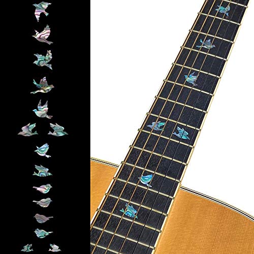 Inlaystickers Inlay Sticker Fingerboard Position Marker for Guitar & Bass Doves Abalone Mix - Image 1
