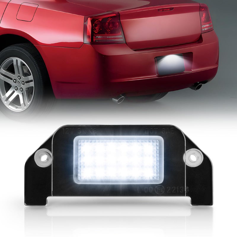 أضواء لوحة الترخيص LED من ليتزلاند متوافقة مع تشالنجر أفينجر 2008-2014 دودج تشارجر 2005-2014 ماغنوم 2005-2008 دارت 2013-2016