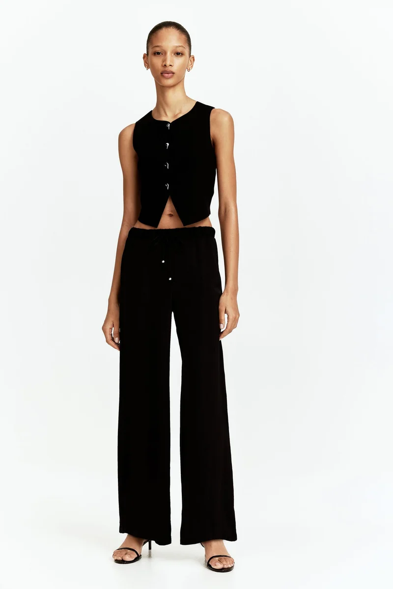 H&M Cropped jersey waistcoat