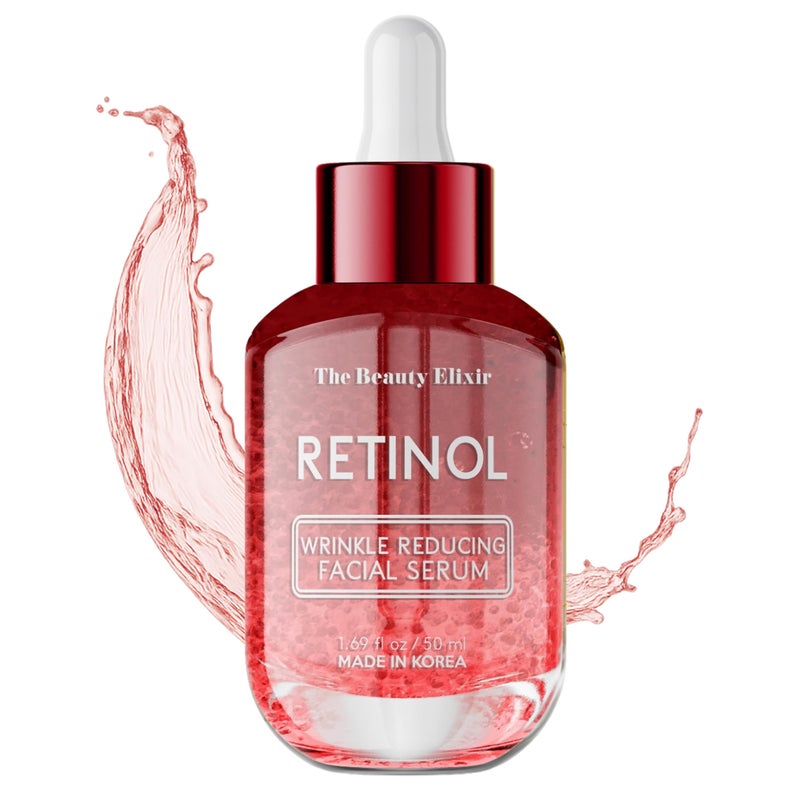 The Beauty Elixir Retinol Serum For Face - Dermatologist Tested, Anti-Aging, Fine Lines & Wrinkles & Post-Acne Marks Treatment - Clean Beauty, Cruelty-Free Korean Skin Care for All Skin Types - 1.69oz - Image 1