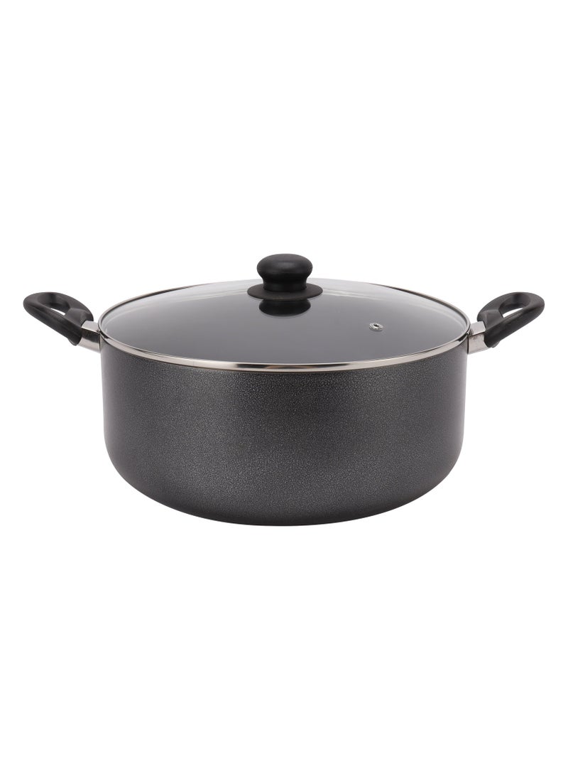 DELCASA 8 Piece Non Stick Cookware Set compatible with gas, ceramic, halogen, and hot plate stovetops 30x13.5 cm casserole with lid, a 24x11 cm casserole with lid, a 20x9 cm casserole with lid, Frypan, Turner  - Image 4