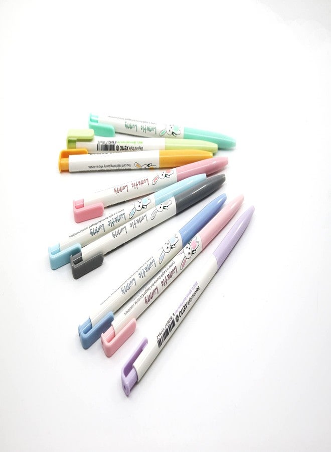ZEESOON Xeno Slim Ball Point Pens 0.38mm (Pack of 12) 9 Color Mix Simple Pencil Pouch Additional - Image 3