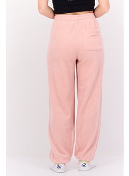 NIA Women Regular Fit Textured Jogger Pants, Pink  - Image 3